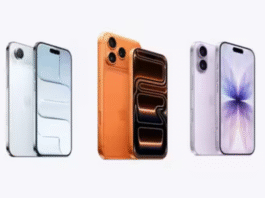 iPhone 17 product shot with various color options.