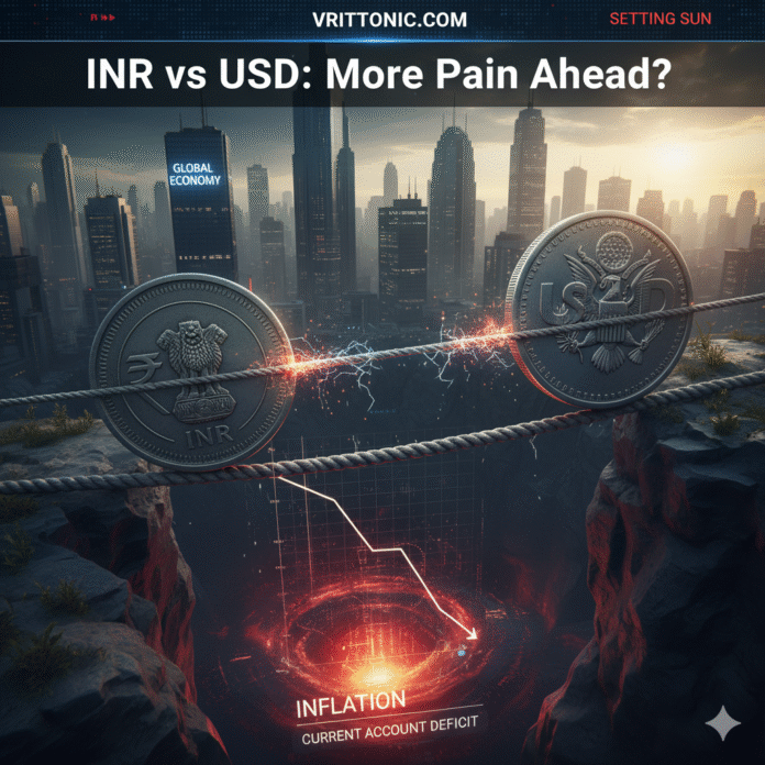 Gemini_Generated_Image_8y8x9b8y8x9b8y8x NR vs USD: Indian rupee has fallen 30% against US dollar since 2014. More pain ahead?