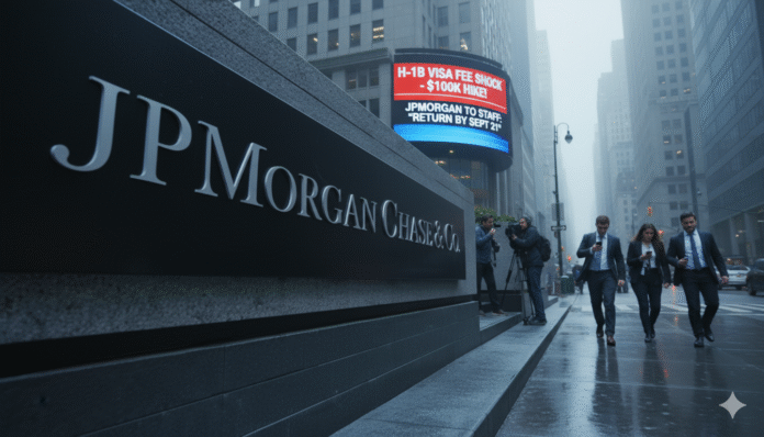 America's largest bank JPMorgan to employees as H1-B visa fees increased to $100,000: Return to US before September 21