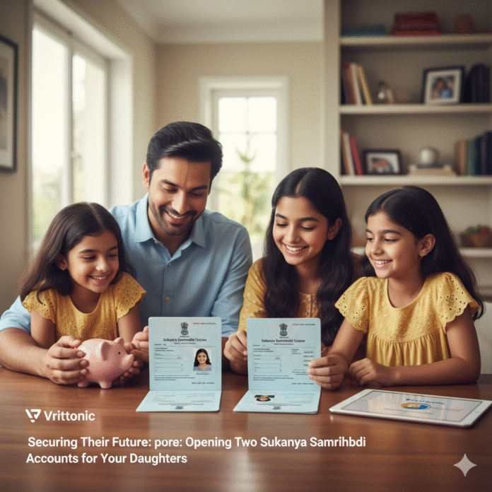 Gemini_Generated_Image_zh0m4gzh0m4gzh0m Securing Their Future: A Comprehensive Guide to Opening Two Sukanya Samriddhi Accounts for Your Daughters