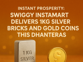 Swiggy Instamart is Delivering 1kg Silver Bricks and Gold
