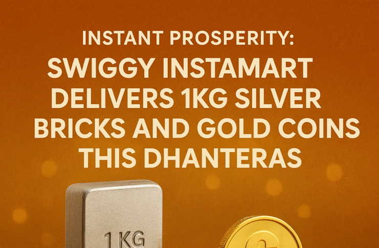 Swiggy Instamart is Delivering 1kg Silver Bricks and Gold