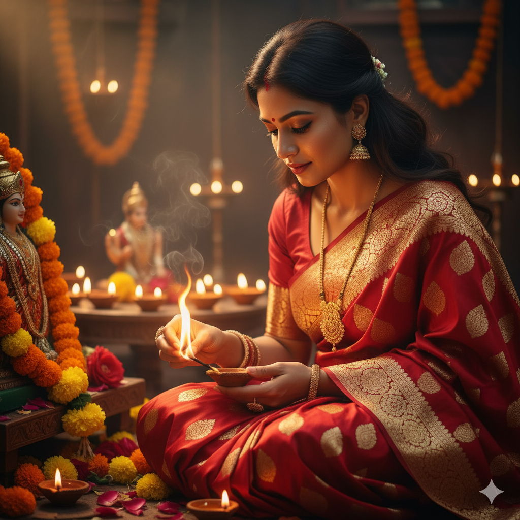 traditional saree with a modern, structured Corset Blouse